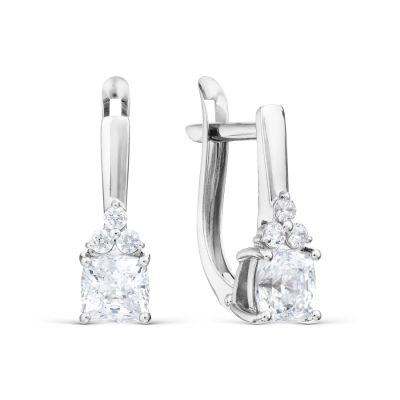 

Серьги с фианитами Premium Линии Любви, Серьги Т30202Б095