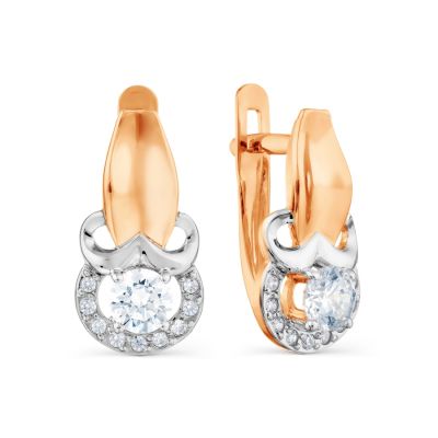

Серьги с Swarovski Zirconia Линии Любви, Серьги Т147028950