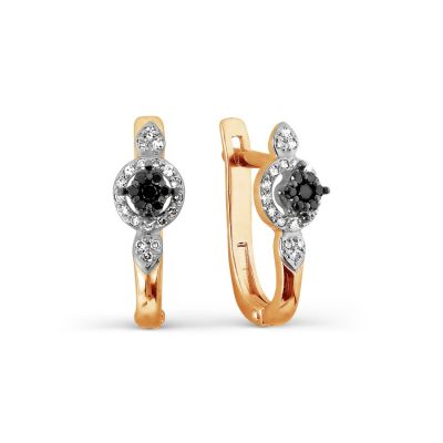 

Серьги с бриллиантами и Swarovski Zirconia Линии Любви, Серьги Т111027266-01