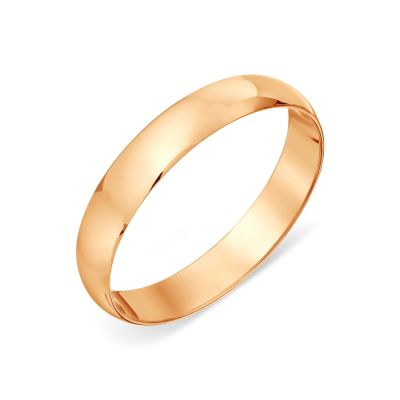 

Кольцо обручальное из красного золота Линии Любви, Кольцо Т10001016