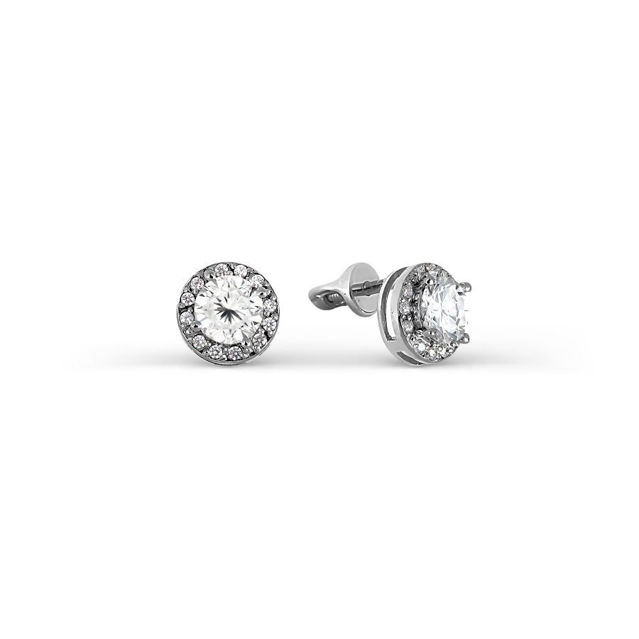 

Серьги с Swarovski Zirconia Линии Любви