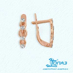 

Серьги из красного золота Линии Любви, Серьги Т140623189