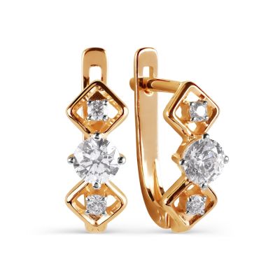 

Серьги с Swarovski Zirconia Линии Любви, Серьги Т142026147
