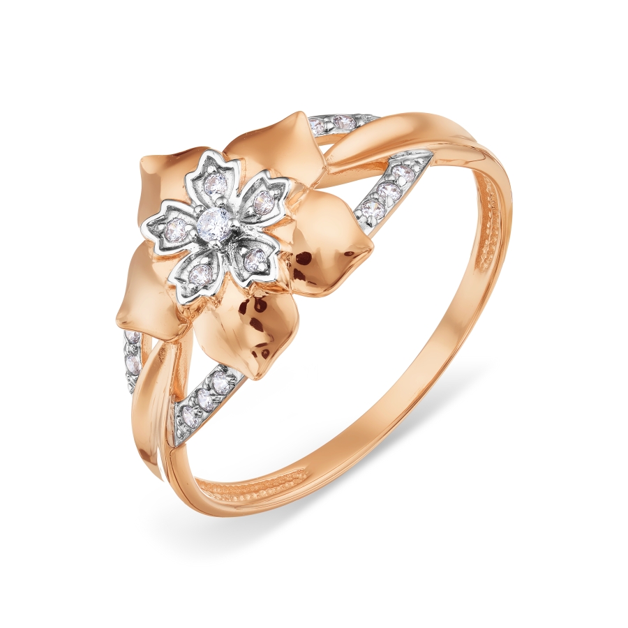 

Кольцо с фианитами Линии Любви