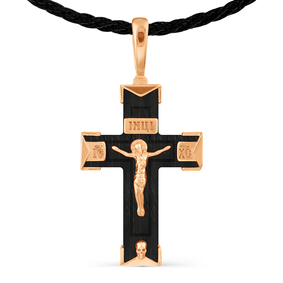 

Крестик из красного золота Линии Любви, Крестики Т10916715-05-ЛЛ