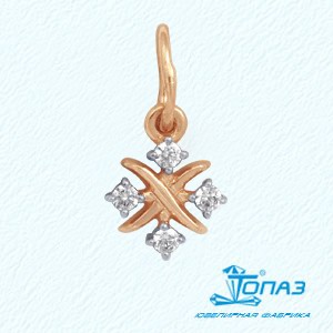 

Подвеска с фианитами Линии Любви, Подвески и кулоны Т142031621