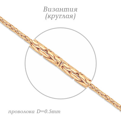 

Цепочка из красного золота Линии Любви, Цепочки ЦПВЗ01010050