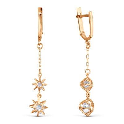 

Серьги с Swarovski Zirconia Линии Любви, Серьги Т10702Б331