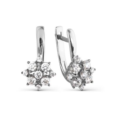 

Серьги с Swarovski Zirconia Линии Любви, Серьги Т307027073