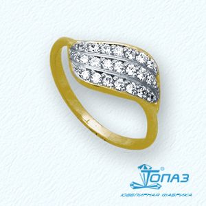 

Кольцо с фианитами Линии Любви, Кольцо Т94201721