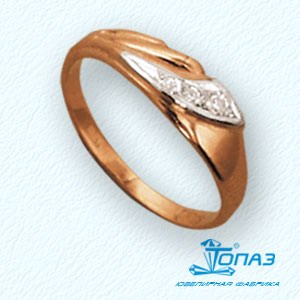 

Кольцо с фианитами Линии Любви, Кольцо Т14201002