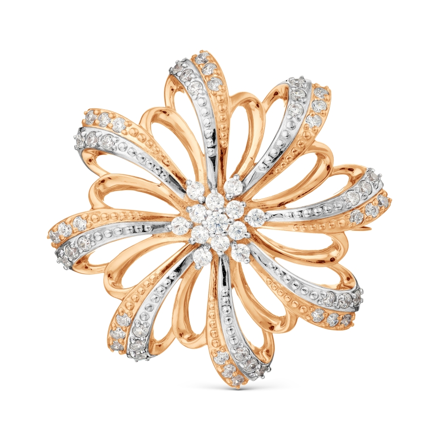 

Брошь с фианитами Линии Любви, Брошь Т14209245