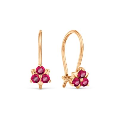 

Серьги с Swarovski Zirconia Линии Любви, Серьги Т10202Б232