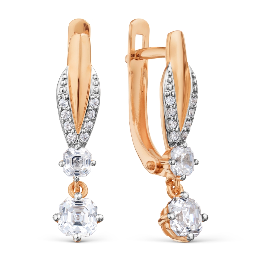 

Серьги с Swarovski Zirconia Линии Любви, Серьги Т142028756