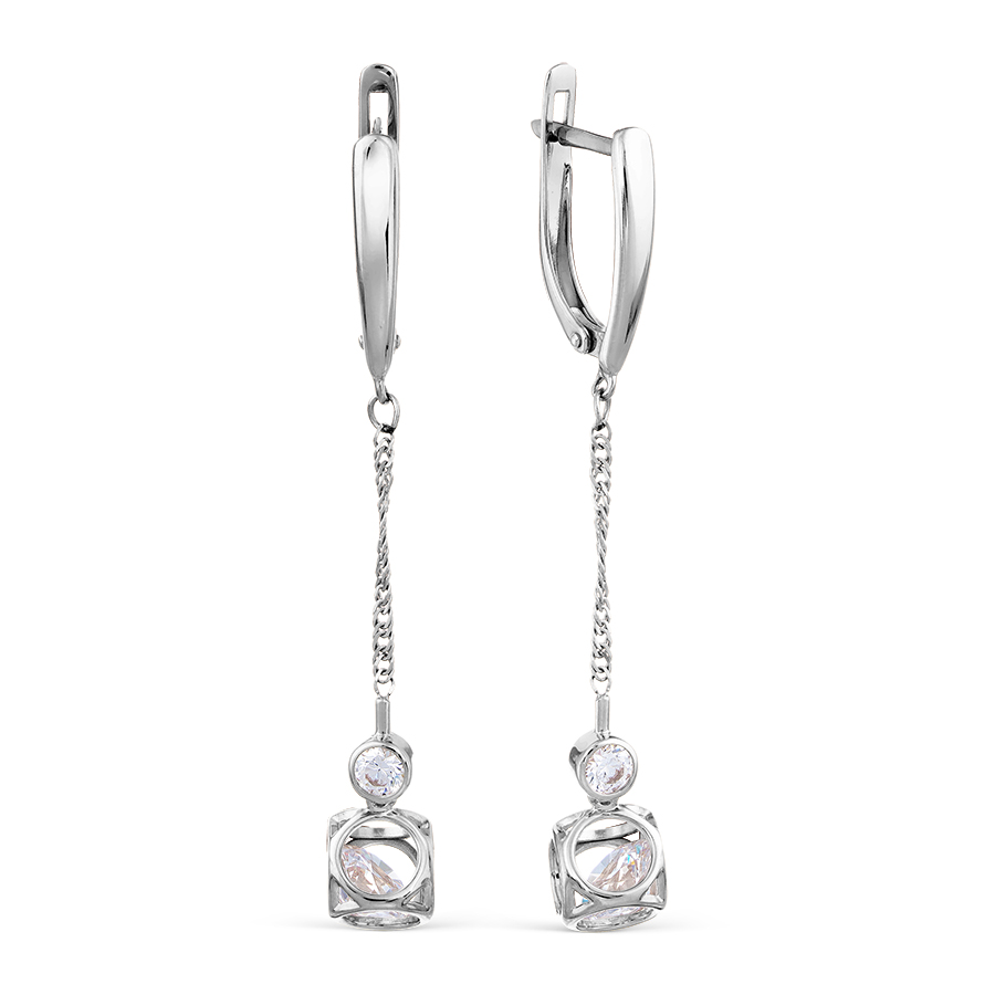 

Серьги с Swarovski Zirconia Линии Любви, Серьги Т337028572