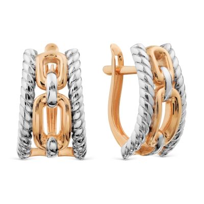 

Серьги из красного золота Линии Любви, Серьги Т14002В051