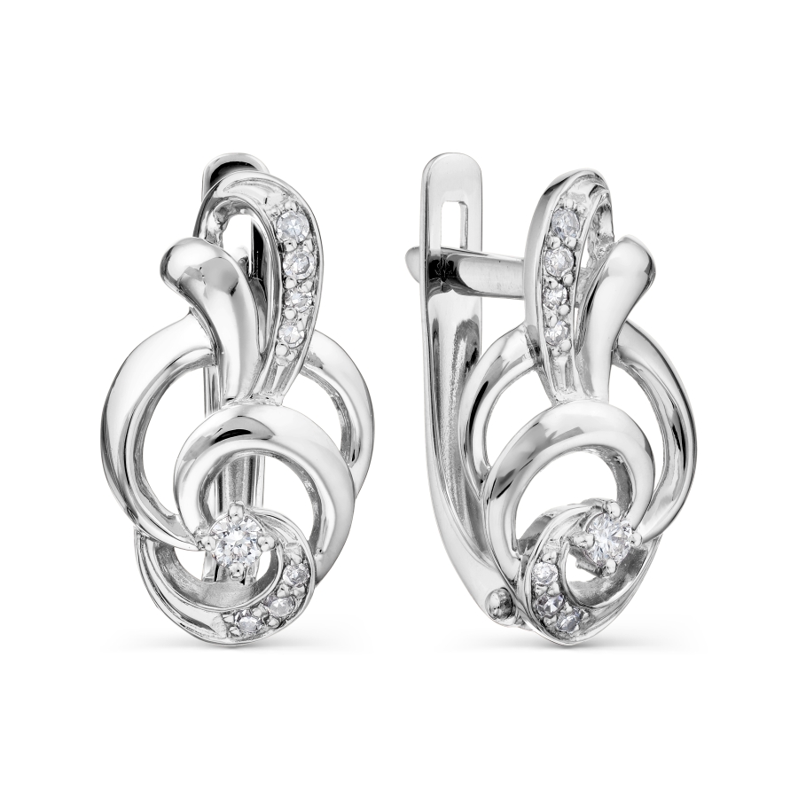 

Серьги с бриллиантами Линии Любви, Серьги Т306028762