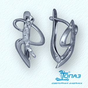 

Серьги из белого золота Линии Любви, Серьги Т30062790