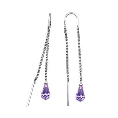 

Серьги с аметистами Линии Любви, Серьги Т30102798