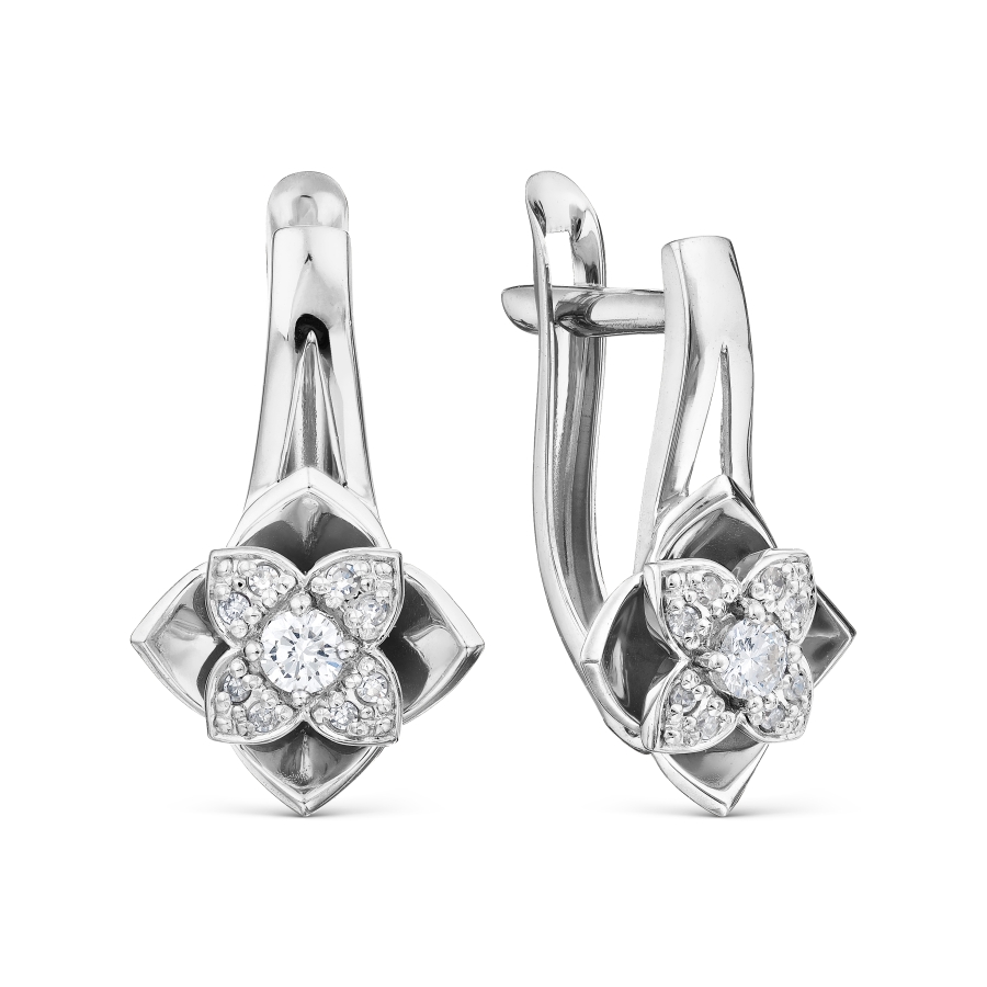 

Серьги с бриллиантами Линии Любви, Серьги Т331029903