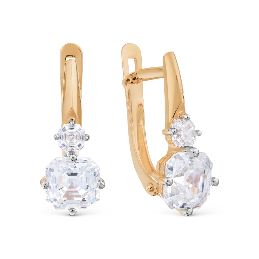 

Серьги с Swarovski Zirconia Линии Любви, Серьги Т142029861