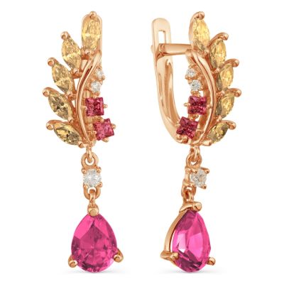 

Серьги с Swarovski Zirconia Линии Любви, Серьги Т142028172-01