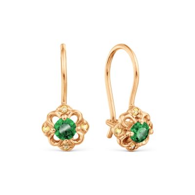 

Серьги с Swarovski Zirconia Линии Любви, Серьги Т10202Б228-02