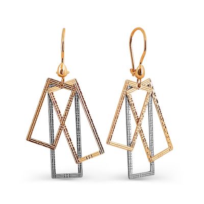 

Серьги из красного золота Линии Любви, Серьги Т100024728