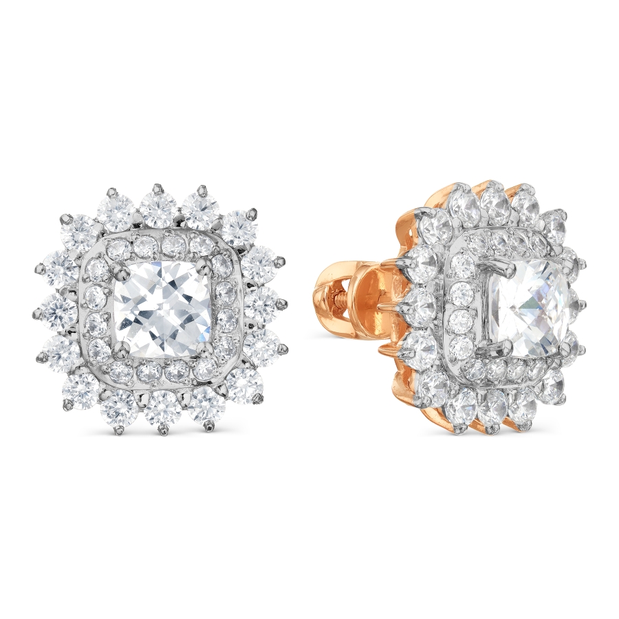 

Серьги с Swarovski Zirconia Линии Любви