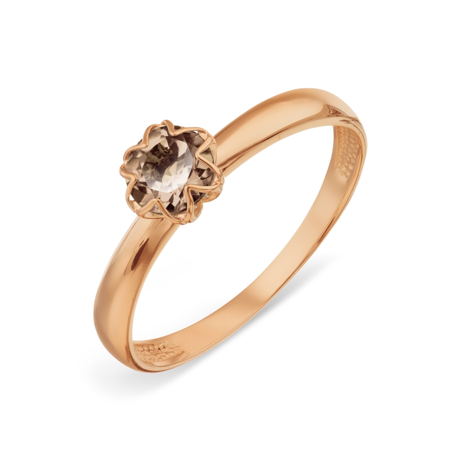 

Кольцо с раухтопазом Линии Любви