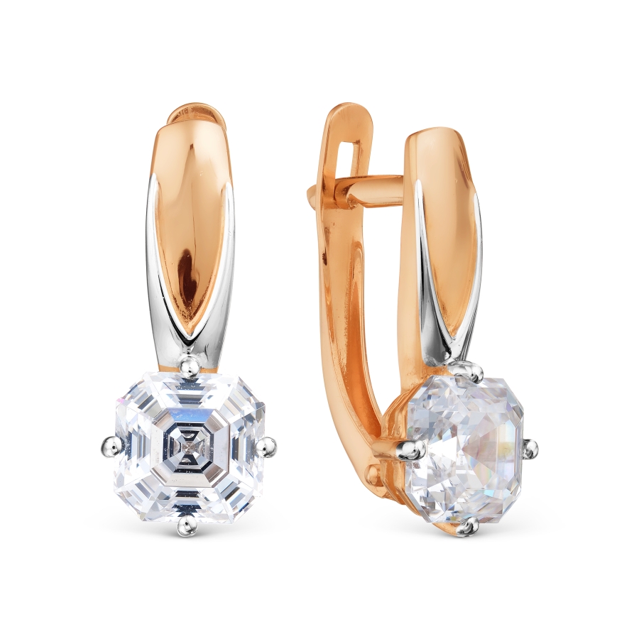 

Серьги с Swarovski Zirconia Линии Любви