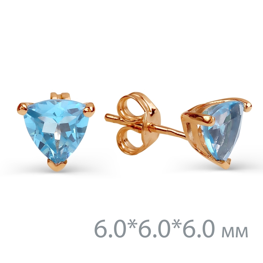 

Серьги с топазами Линии Любви