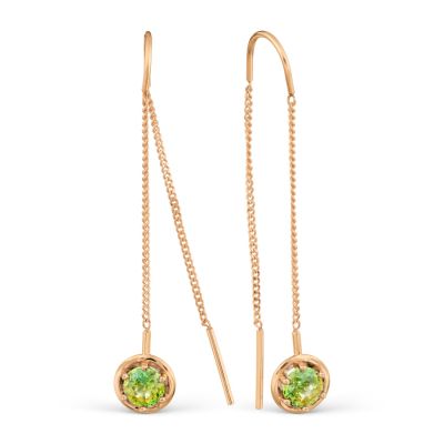 

Серьги с Swarovski Zirconia Линии Любви, Серьги Т10202Б190-02