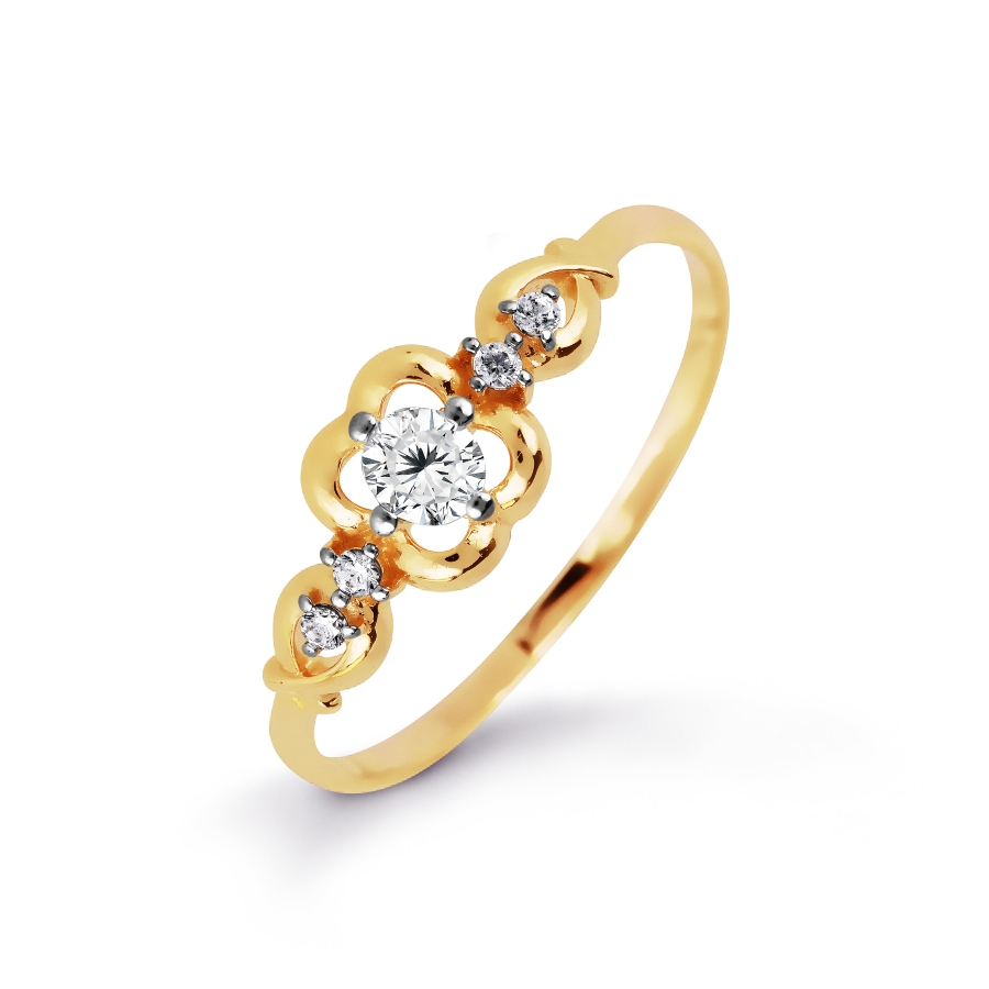 

Кольцо с Swarovski Zirconia Линии Любви