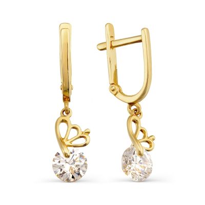 

Серьги с Swarovski Zirconia Линии Любви, Серьги Т902027539