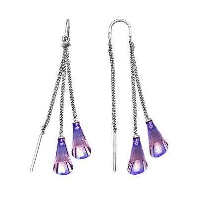 

Серьги с аметистами Линии Любви, Серьги Т30102847-02