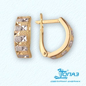 

Серьги из красного золота Линии Любви, Серьги Т140221852