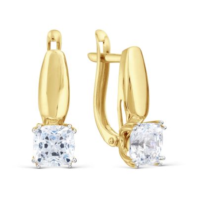 

Серьги с Swarovski Zirconia Линии Любви, Серьги Т94202Б097