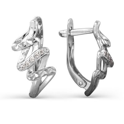 

Серьги с фианитами Линии Любви, Серьги Т302623777