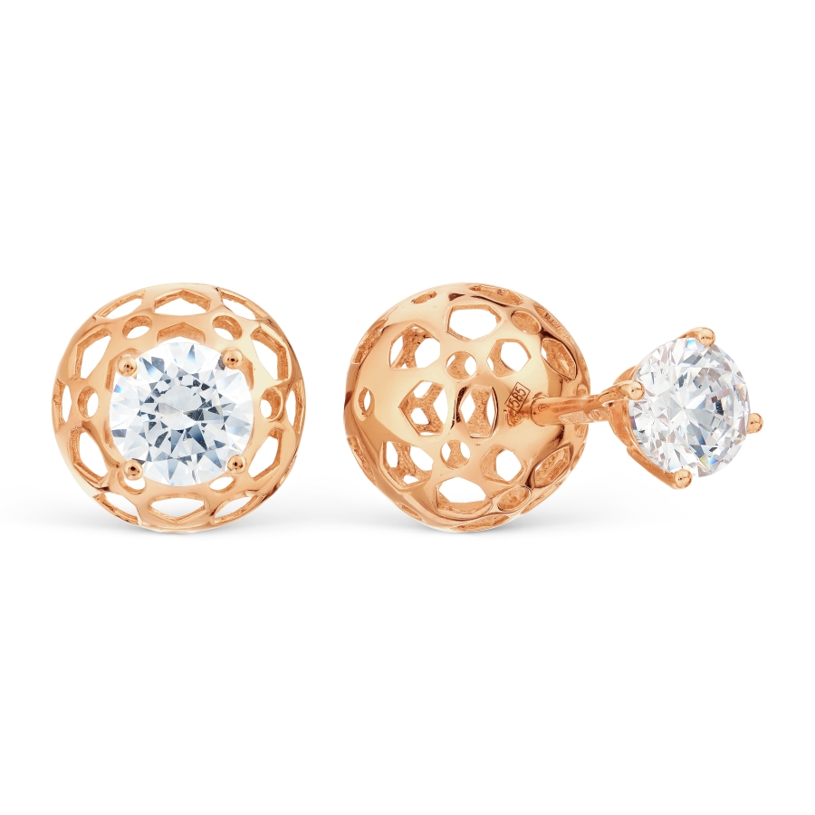 

Серьги с Swarovski Zirconia Линии Любви