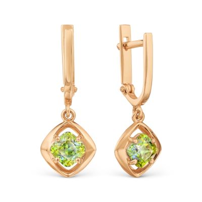 

Серьги с Swarovski Zirconia Линии Любви, Серьги Т10202Б193-02