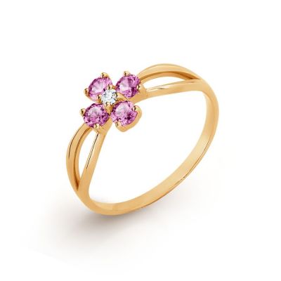 

Кольцо с Swarovski Zirconia Линии Любви, Кольцо Т102017359-03