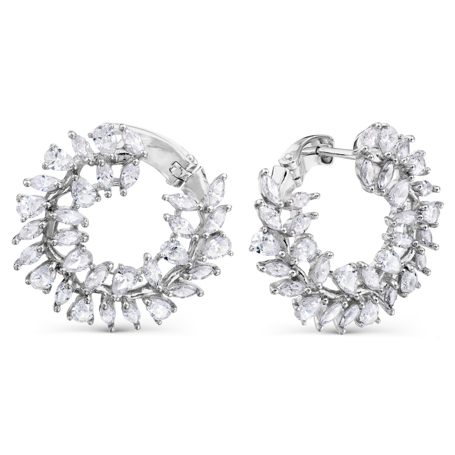 

Серьги с Swarovski Zirconia Линии Любви, Серьги Т302028190