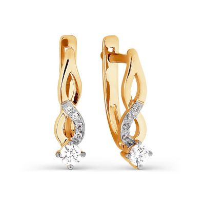 

Серьги с Swarovski Zirconia Линии Любви, Серьги Т142026352