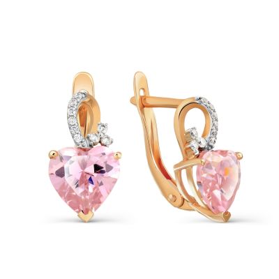 

Серьги с фианитами Линии Любви, Серьги Т147027673-01