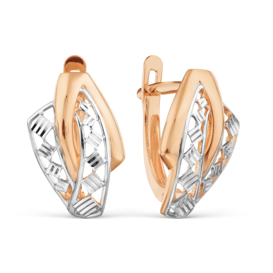 

Серьги из красного золота Линии Любви, Серьги Т140628915