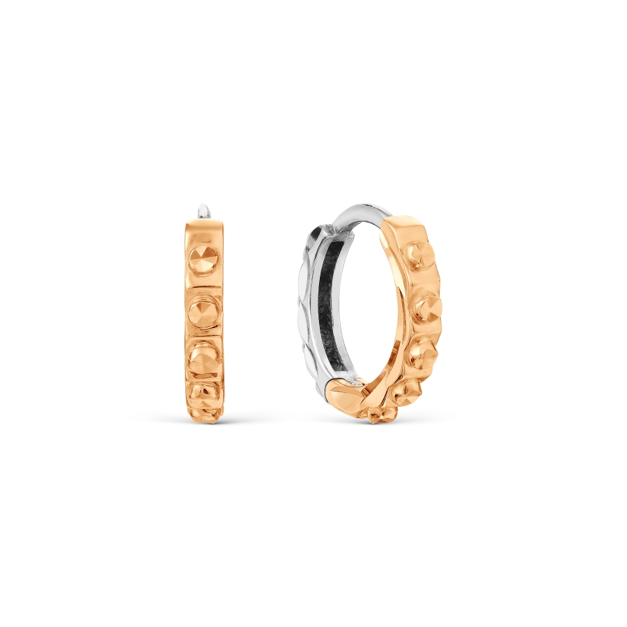 

Серьги конго из красного золота Линии Любви, Серьги Т130629452