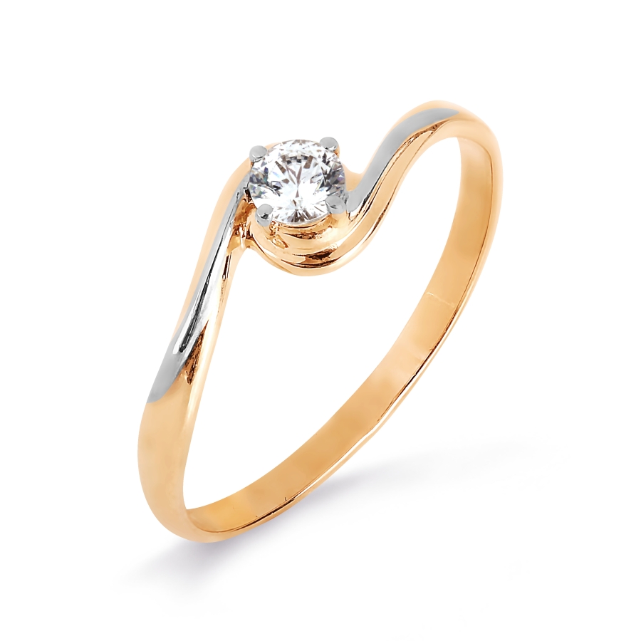 

Кольцо с Swarovski Zirconia Линии Любви, Кольцо Т142017110