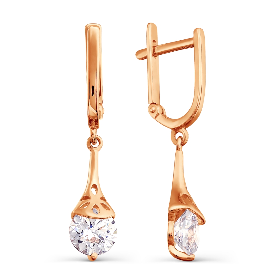 

Серьги с Swarovski Zirconia Линии Любви, Серьги Т102027536