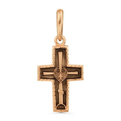 

Крестик из красного золота Линии Любви, Крестики Т14006797